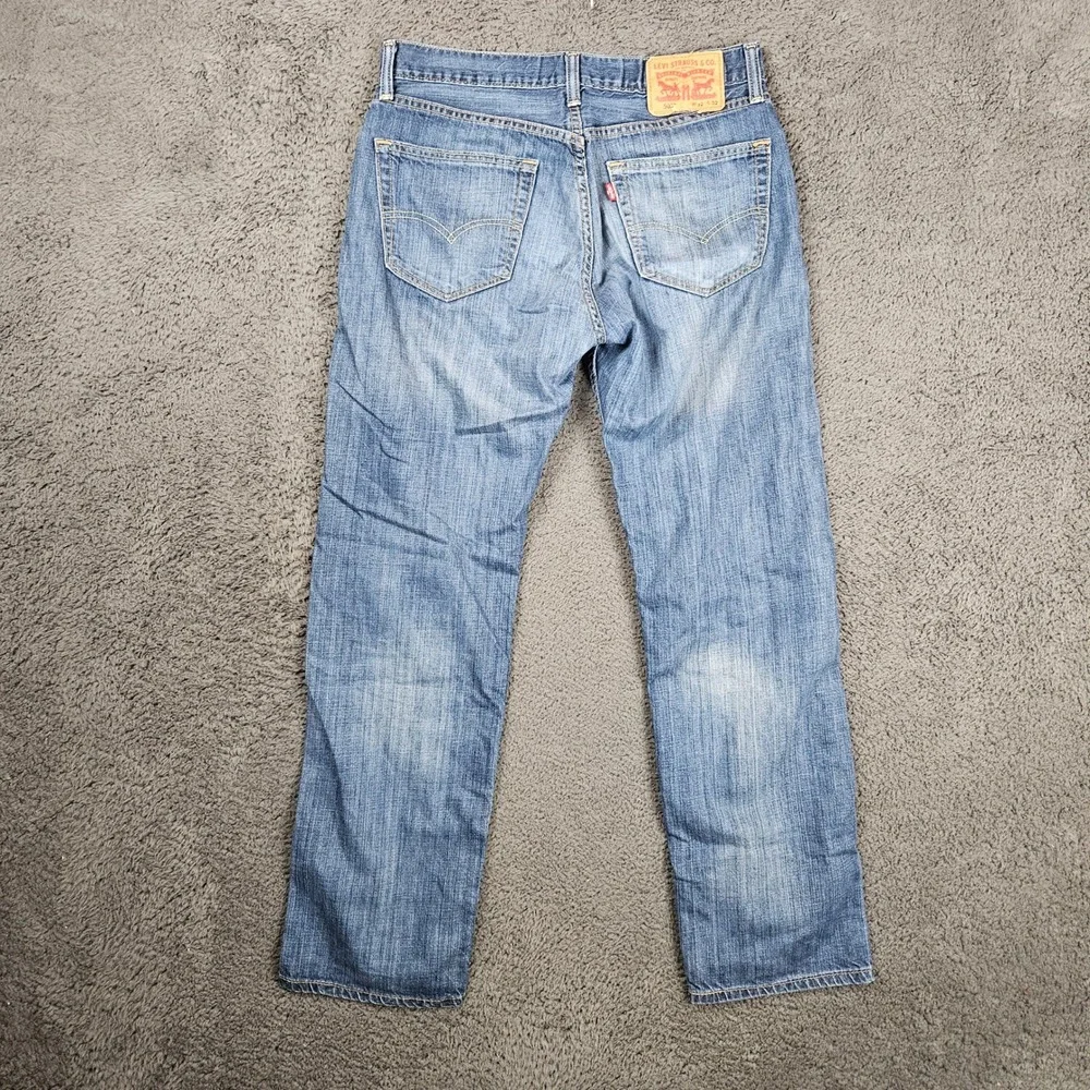 Levis 505 Regular Fit Mens Jeans 32x32‎ Blue Medium Wash Straight Leg Denim